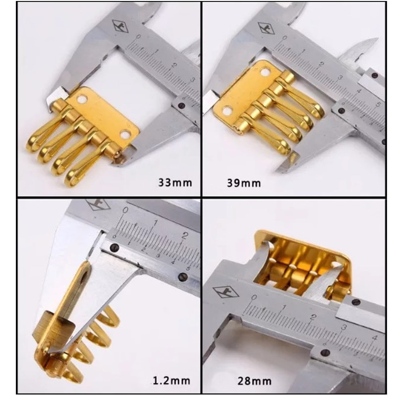 1 x kieto žalvario metalinis raktų kabliukas raktų laikiklis Key Row Kniedės kabliukas Raktų pakabukas Organizatoriaus laikiklis Odinis Craft Raktų dėklas piniginė Aparatūra