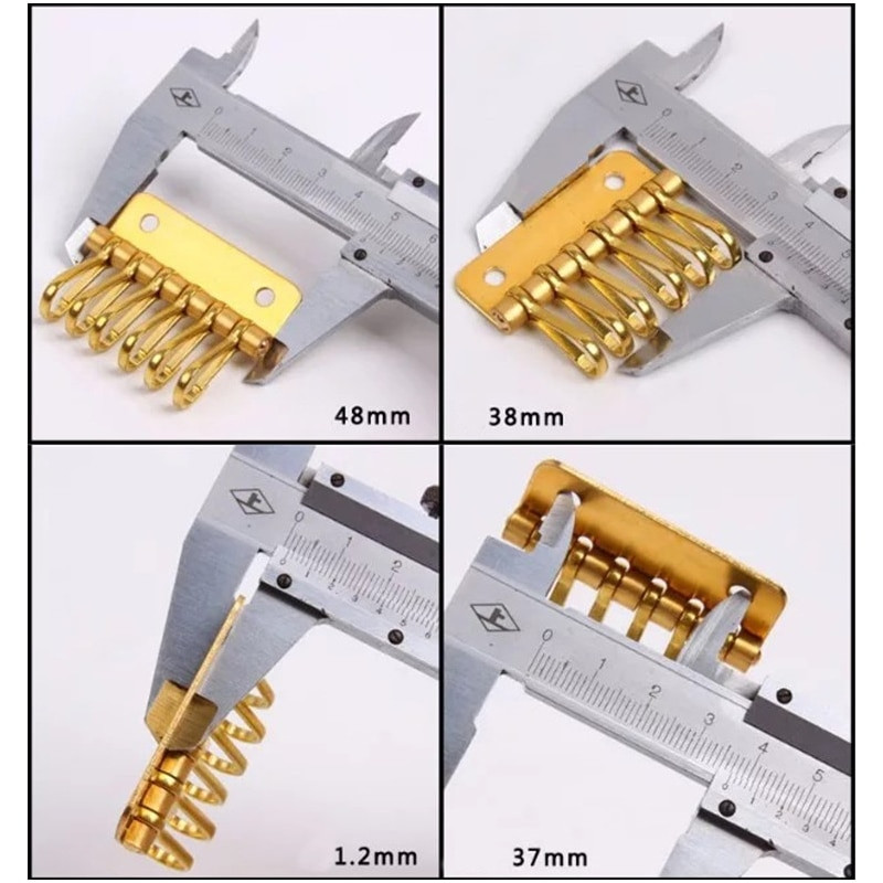 1 x kieto žalvario metalinis raktų kabliukas raktų laikiklis Key Row Kniedės kabliukas Raktų pakabukas Organizatoriaus laikiklis Odinis Craft Raktų dėklas piniginė Aparatūra