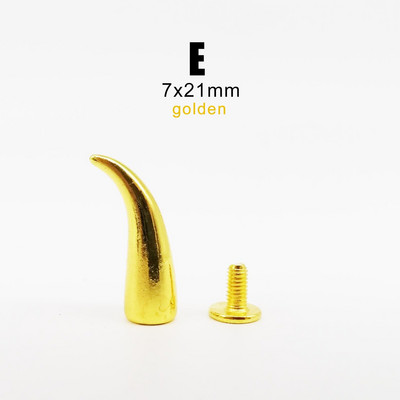 10 rinkinių Metal Decor Punk Bullet Warhead Spike Cone Atsukamas Sraigtinis Kniedės Smeigtukas „Pasidaryk pats“ Odiniai amatai Krepšys Diržas Striukė Batai