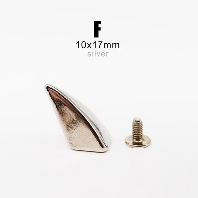 10 rinkinių Metal Decor Punk Bullet Warhead Spike Cone Atsukamas Sraigtinis Kniedės Smeigtukas „Pasidaryk pats“ Odiniai amatai Krepšys Diržas Striukė Batai