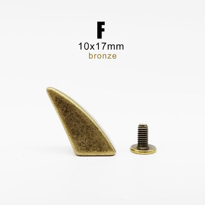 10 rinkinių Metal Decor Punk Bullet Warhead Spike Cone Atsukamas Sraigtinis Kniedės Smeigtukas „Pasidaryk pats“ Odiniai amatai Krepšys Diržas Striukė Batai