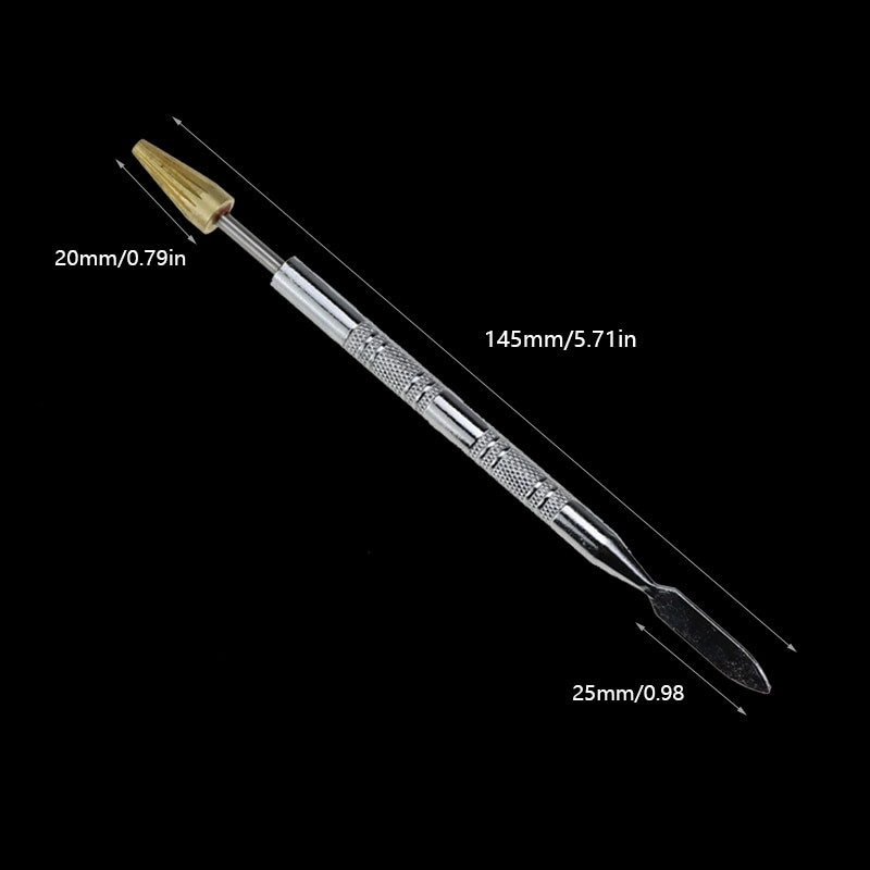 Διπλής όψης ορειχάλκινη κεφαλή Δερμάτινη κόλλα με λαδόκολλα στυλό βαφής Εργαλείο κυλίνδρου βαφής Speedy για δερμάτινα εργαλεία χειροτεχνίας