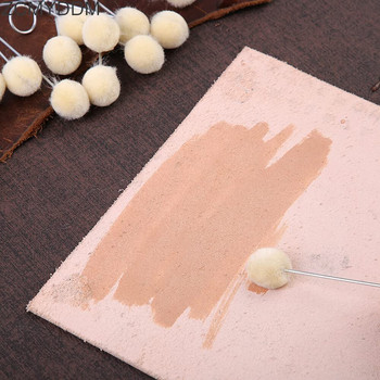 ZCMYDDM 25PCS Wool Daubers Leather Ball Brush Leather Dye for Painting Assisted Leather Craft Making DIY Leathercraft Tools