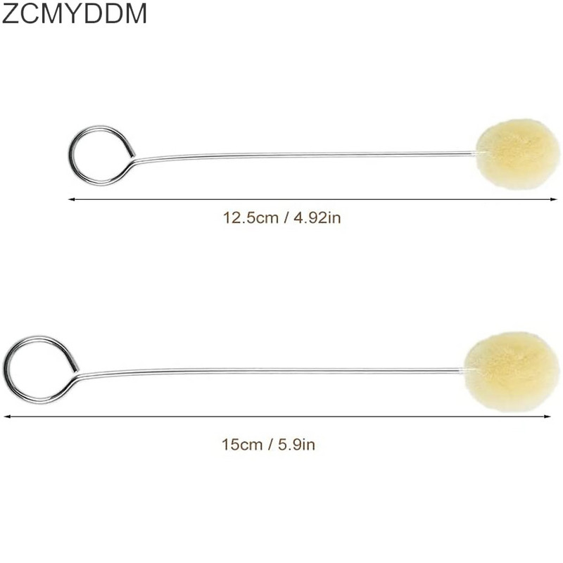 ZCMYDDM 25PCS Wool Daubers Leather Ball Brush Leather Dye for Painting Assisted Leather Craft Making DIY Leathercraft Tools