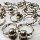 10 kom / lot 8 mm 9 mm mesingani prsten za povlačenje Vijci Zakovice Kopča za nokte DIY rukotvorine Kožne torbe Glava redovnika Šiljci Hardverski dodaci