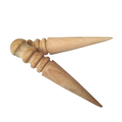 1PS кожени инструменти Leathercraft Edge Trimmer Полиращ занаятчийски инструмент Фрезоване на кожа Многоразмерна кръгла дървена пръчка Домашни джаджи