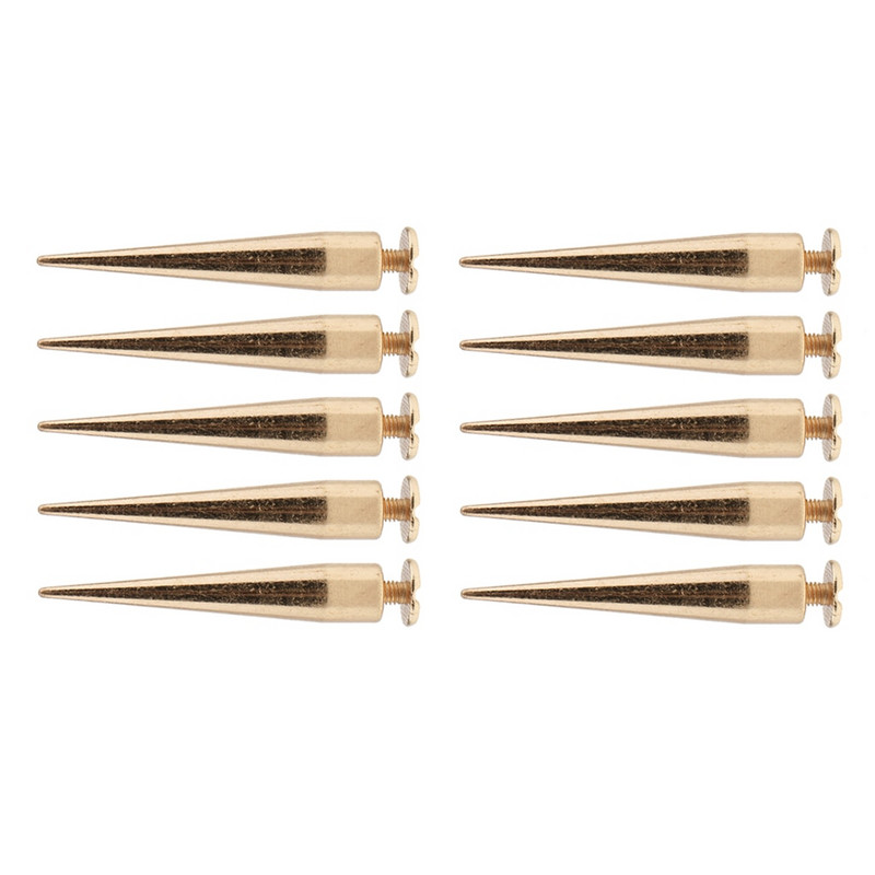 10 tk 7x40 mm koonuskruviga metallist naastud Nahast käsitöö needi naelad Decor