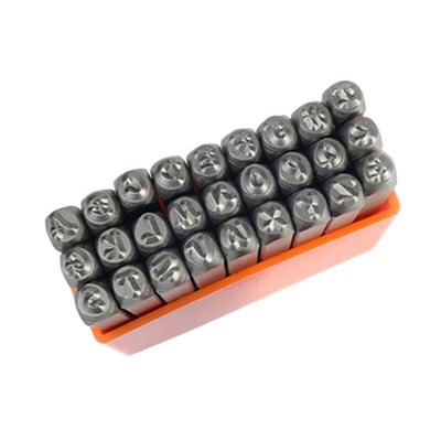 3 mm raidžių numerio metalo štampavimo rinkinys abėcėlės plieno antspaudai, odiniai mediniai papuošalų kūrimo įrankiai, pasirinktinis logotipas, rankdarbių įspaudimo perforatorius