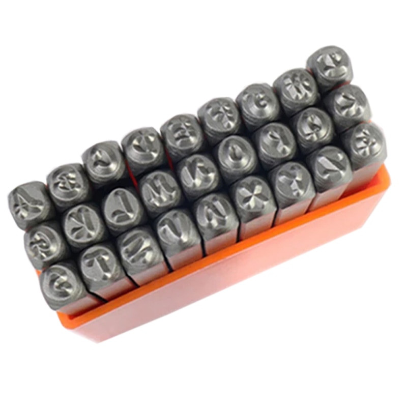 3 mm raidžių numerio metalo štampavimo rinkinys abėcėlės plieno antspaudai, odiniai mediniai papuošalų kūrimo įrankiai, pasirinktinis logotipas, rankdarbių įspaudimo perforatorius