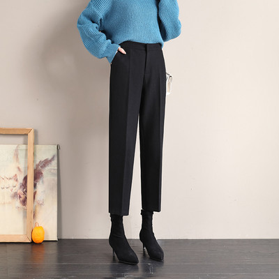 Sügis-talvised naiste püksid kahes värvitoonis