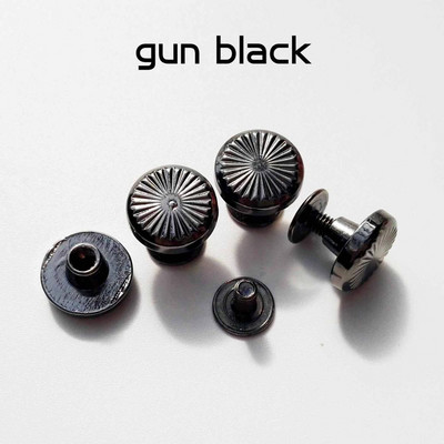 10 buc. Design cu model floral de soare cu cap rotund Stud din piele Artizanat din piele, curea, geantă portofel, șurub Chicago, nit de legare 7-8 mm