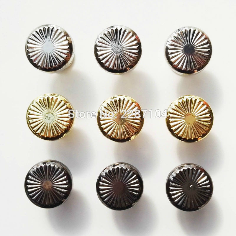 10 buc. Design cu model floral de soare cu cap rotund Stud din piele Artizanat din piele, curea, geantă portofel, șurub Chicago, nit de legare 7-8 mm