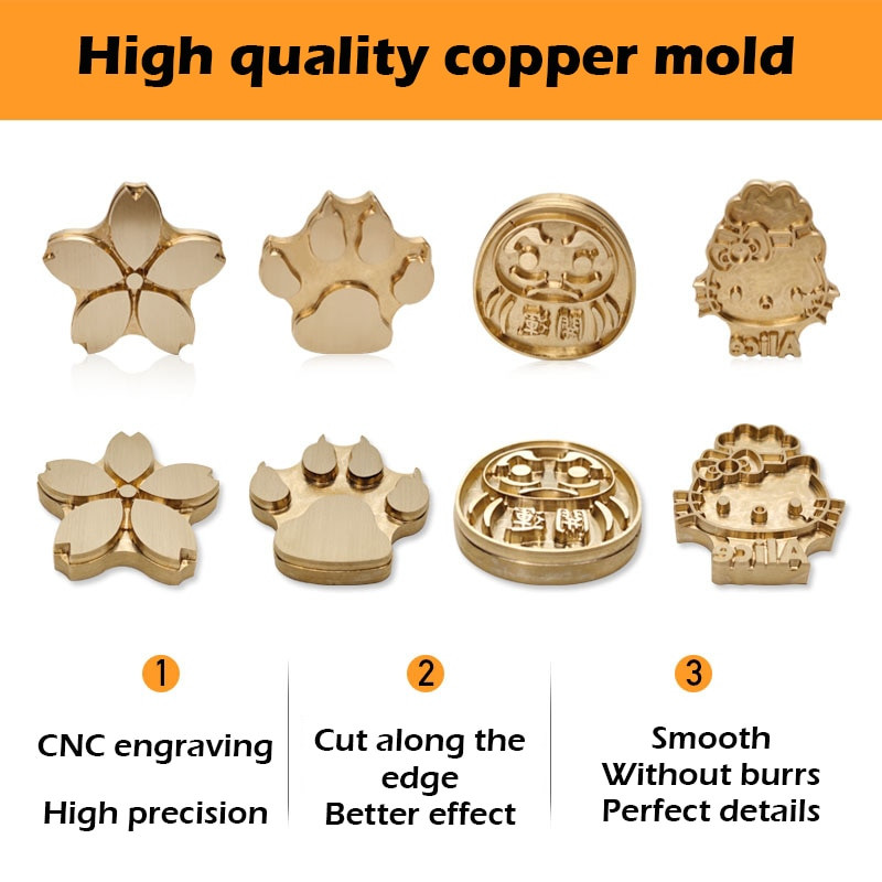 Προσαρμοσμένο λογότυπο Hot Stamp Cake Logo Bread Branding Mould Bun Hot stamping LOGO Προαιρετικό ΛΟΓΟΤΥΠΟ Προσαρμοσμένο ορείχαλκο δημιουργία εικόνων