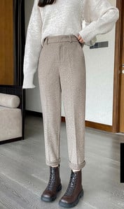 Jesensko-zimske ženske hlače s džepovima