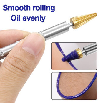 Leather Edge Oil Gluing Dye Pen Applicator Speedy Paint Roller Tool for Leather Craft Apply Oil Quickly Top Edge Dye Tool Инструмент за боядисване