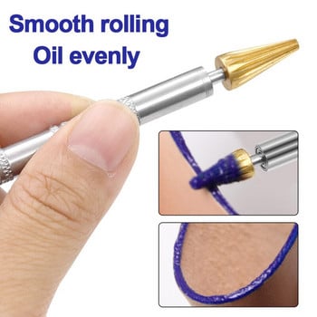 Δερμάτινο Edge Oil Gluing Dye Dye Applicator Speedy Paint Roller Tool for Leather Craft Apply Oil Quickly Top Edge Dye Tool