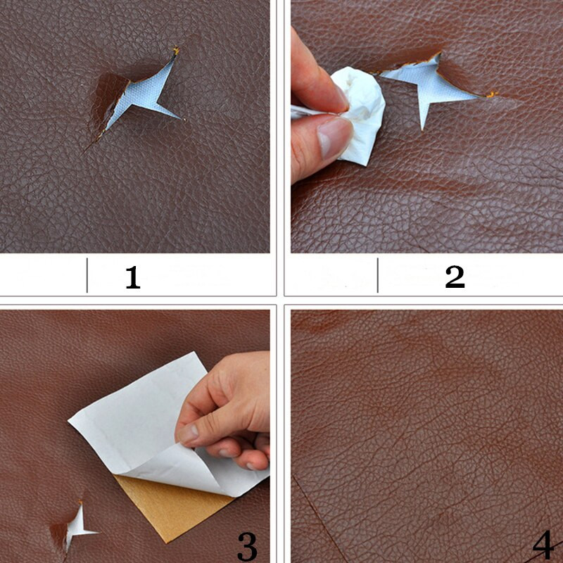 35 * 138 cm pleistrai Lipnus odinis taisymo pleistras lakštas Pu paminkštinimas sofos taisymo audinys Lipnus automobilio tvirtinimas lipdukui