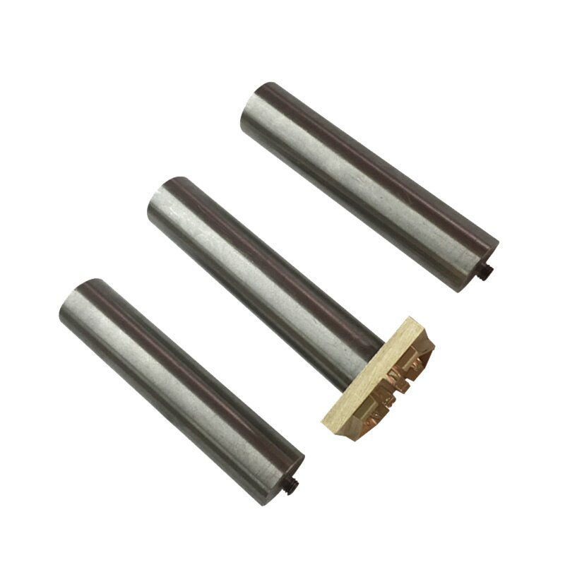 Kohandatud disainiga logo tempel roostevabast terasest käepidemega vaskvorm, mis sobib taimpargitud trükinaha jaoks