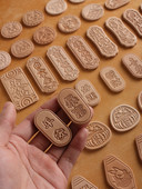 Esmane taimparkimine Kolmemõõtmeline nahast ripats vasest sõrmuse kohandatud logo saatmiseks