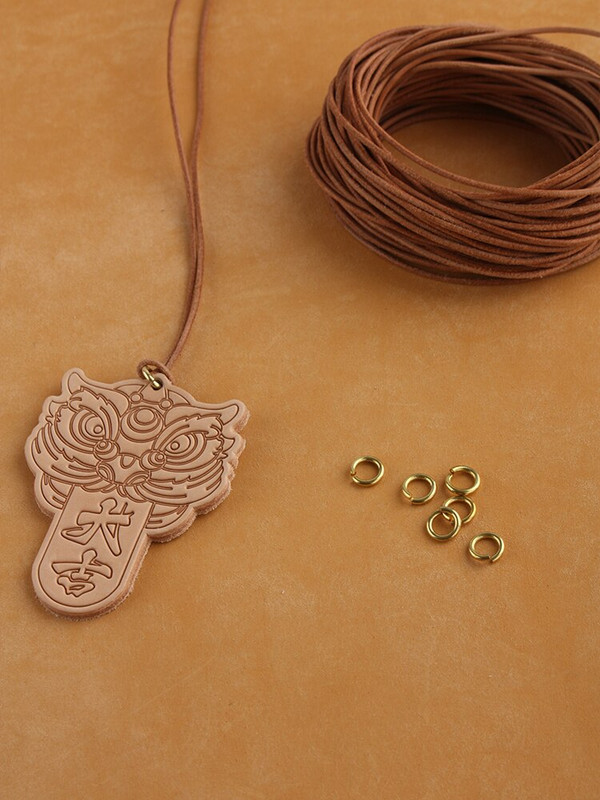 Esmane taimparkimine Kolmemõõtmeline nahast ripats vasest sõrmuse kohandatud logo saatmiseks