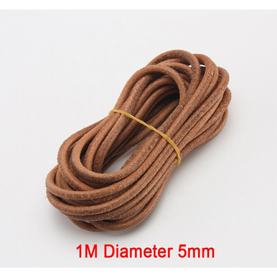 Κορδόνι από γνήσιο δέρμα 1-5 μέτρα Σχοινί κορδόνι Δαντέλα Φυσικό Veg-tan Δερμάτινο λουράκι Κορδόνια Υφαντό κολιέ σχοινί 1-5 χιλιοστά