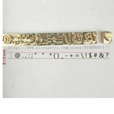 Messingist painduvad tähed, CNC graveerimisvorm, kuuma fooliumiga stantsimine, number, tähestik, sümbol