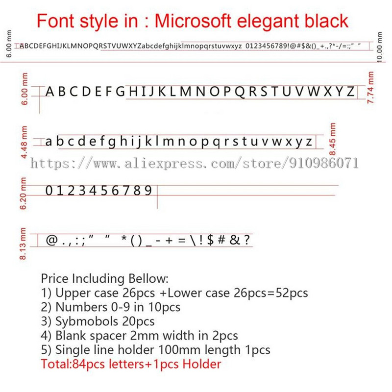 Messingist painduvad tähed, CNC graveerimisvorm, kuuma fooliumiga stantsimine, number, tähestik, sümbol