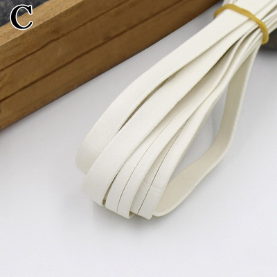 Πολύχρωμη PU Δερμάτινη λωρίδα Πλεκτό επίπεδο Δερμάτινο κορδόνι Σχοινί DIY Κολιέ Βραχιόλι Αξεσουάρ κατασκευής κοσμημάτων 30cm*1cm