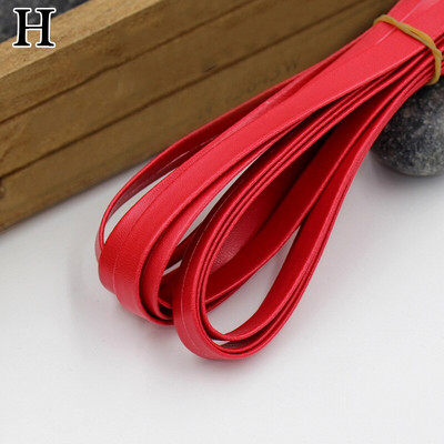 Πολύχρωμη PU Δερμάτινη λωρίδα Πλεκτό επίπεδο Δερμάτινο κορδόνι Σχοινί DIY Κολιέ Βραχιόλι Αξεσουάρ κατασκευής κοσμημάτων 30cm*1cm