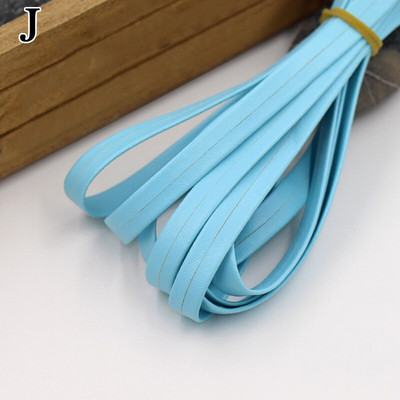 Πολύχρωμη PU Δερμάτινη λωρίδα Πλεκτό επίπεδο Δερμάτινο κορδόνι Σχοινί DIY Κολιέ Βραχιόλι Αξεσουάρ κατασκευής κοσμημάτων 30cm*1cm