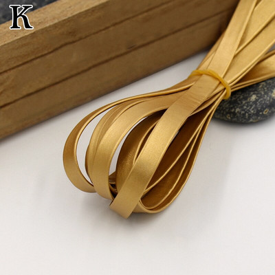 Πολύχρωμη PU Δερμάτινη λωρίδα Πλεκτό επίπεδο Δερμάτινο κορδόνι Σχοινί DIY Κολιέ Βραχιόλι Αξεσουάρ κατασκευής κοσμημάτων 30cm*1cm