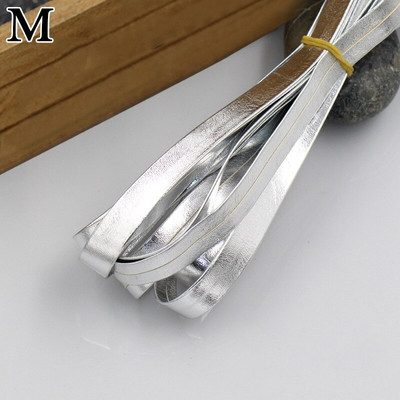 Πολύχρωμη PU Δερμάτινη λωρίδα Πλεκτό επίπεδο Δερμάτινο κορδόνι Σχοινί DIY Κολιέ Βραχιόλι Αξεσουάρ κατασκευής κοσμημάτων 30cm*1cm