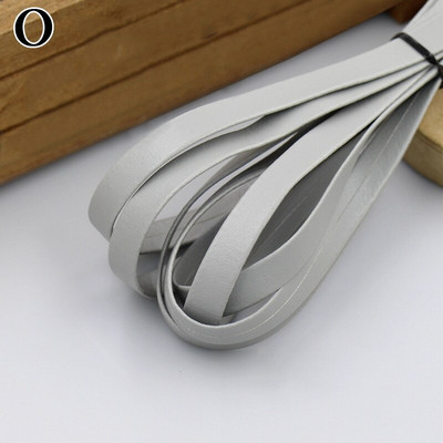 Πολύχρωμη PU Δερμάτινη λωρίδα Πλεκτό επίπεδο Δερμάτινο κορδόνι Σχοινί DIY Κολιέ Βραχιόλι Αξεσουάρ κατασκευής κοσμημάτων 30cm*1cm