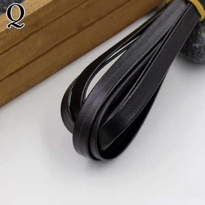 Πολύχρωμη PU Δερμάτινη λωρίδα Πλεκτό επίπεδο Δερμάτινο κορδόνι Σχοινί DIY Κολιέ Βραχιόλι Αξεσουάρ κατασκευής κοσμημάτων 30cm*1cm