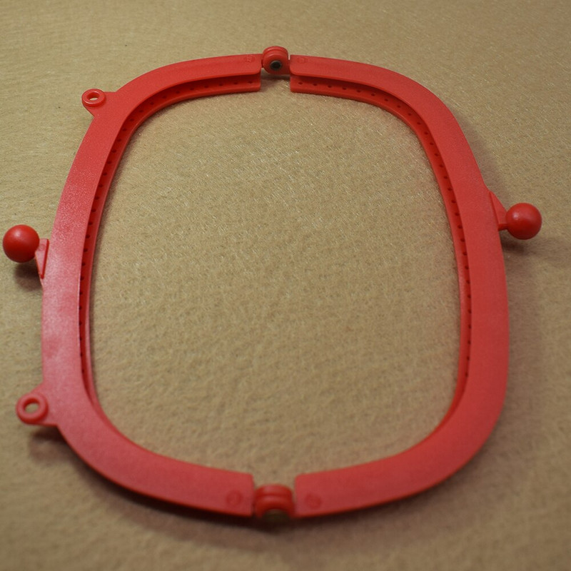 Plastični okvir torbice od smole u boji slatkiša od smole od 16 cm s rupom za torbu za torbu u mješovitim bojama, veleprodaja slatkog ženskog okvira torbice „uradi sam“