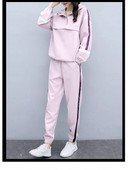 2022 m. rudens Naujas laisvas laisvalaikio sportinis kostiumas moterims Madingi amžių mažinantys dviejų dalių treniruočių drabužiai mergaičių bėgimo kostiumai sportinis kostiumas