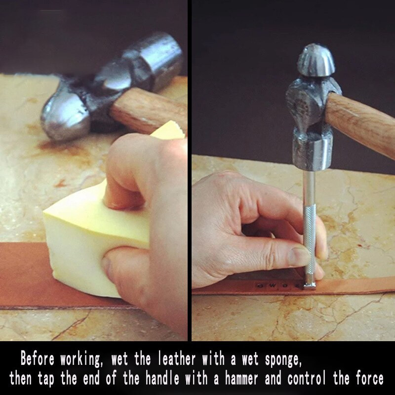 8 capete cu o singură tijă sculptură în piele, instrument combinat de imprimare, model de perforare grafică, perforare, bricolaj, artă, sculptură în piele, imprimare