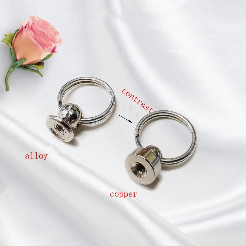 10 buc/lot 8mm 9mm alamă inel de tragere șurub nit artizanat din piele geantă din piele decorare nit cap de călugăr feronerie pentru cuie cataramă pentru cuie