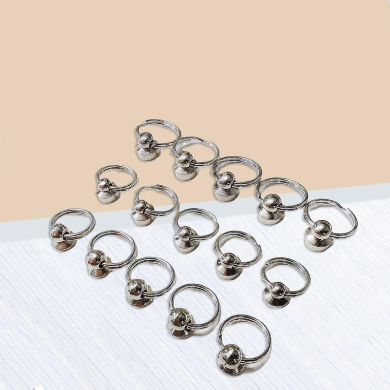 10 buc/lot 8mm 9mm alamă inel de tragere șurub nit artizanat din piele geantă din piele decorare nit cap de călugăr feronerie pentru cuie cataramă pentru cuie