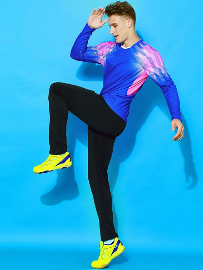 Γρήγορο στέγνωμα Ping Pong Tennis Fake Δύο μεγάλα μεγέθη φθινοπωρινά/χειμωνιάτικα κοστούμια μπάντμιντον μακρυμάνικο παντελόνι κοστούμι ζευγάρι αθλητικά Culottes