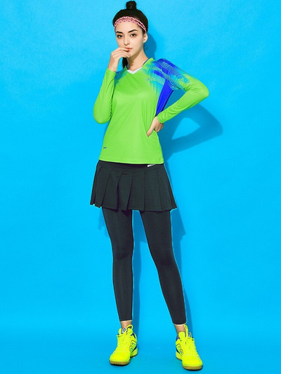 Γρήγορο στέγνωμα Ping Pong Tennis Fake Δύο μεγάλα μεγέθη φθινοπωρινά/χειμωνιάτικα κοστούμια μπάντμιντον μακρυμάνικο παντελόνι κοστούμι ζευγάρι αθλητικά Culottes