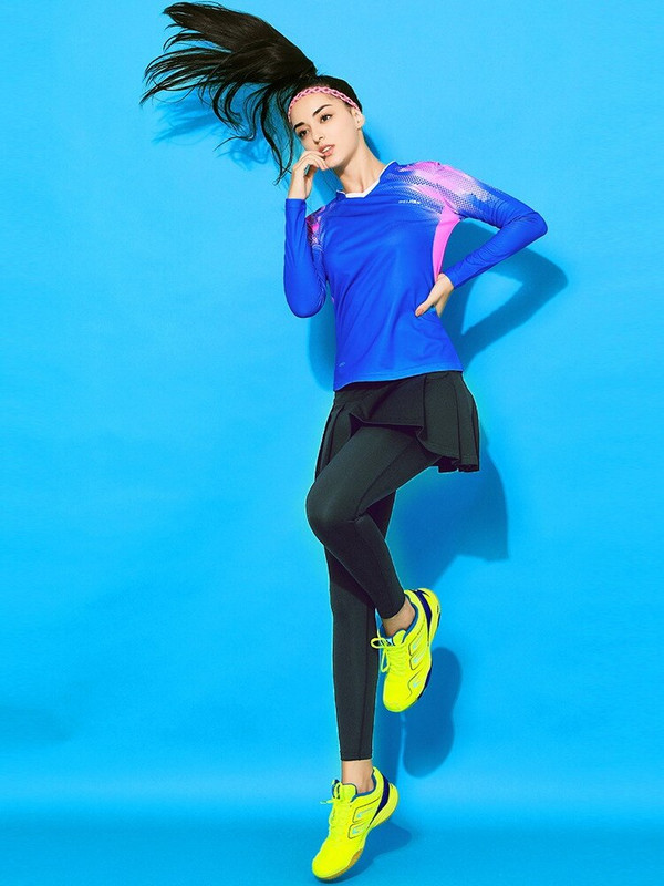 Γρήγορο στέγνωμα Ping Pong Tennis Fake Δύο μεγάλα μεγέθη φθινοπωρινά/χειμωνιάτικα κοστούμια μπάντμιντον μακρυμάνικο παντελόνι κοστούμι ζευγάρι αθλητικά Culottes