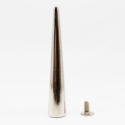 10 σετ 10x54mm Μεταλλικό ντεκόρ Punk Bullet Warhead Spike Cone Screwback Screw Rivet Stud for DIY Crafts Bag Belt Jacket