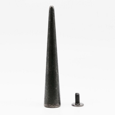 10 σετ 10x54mm Μεταλλικό ντεκόρ Punk Bullet Warhead Spike Cone Screwback Screw Rivet Stud for DIY Crafts Bag Belt Jacket