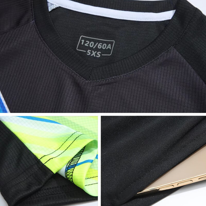 Γυναικείο και ανδρικό πουκάμισο τένις Σορτς για αγόρι κορίτσι Στολή μπάντμιντον παιδικό σετ πινγκ πονγκ Κοντό μανίκι κοστούμι προπόνησης Fast Dry Sportswear