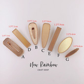 Uus Rainbow 10 tk/partii KC kullast õõnestatud enamik moodsaid metallist juukseklambrid aksessuaarid meisterdatud kunstnahast naistele