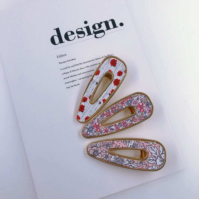 Uus Rainbow 10 tk/partii KC kullast õõnestatud enamik moodsaid metallist juukseklambrid aksessuaarid meisterdatud kunstnahast naistele