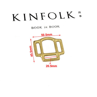 1kom Čvrsti mjedeni ular za konja, četvrtasti, 3-strani ular, kopče, kopče za konjičku opremu Kožna izrada DIY hardverski dodatak