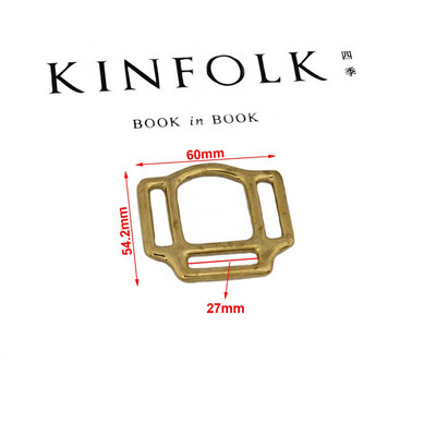 1kom Čvrsti mjedeni ular za konja, četvrtasti, 3-strani ular, kopče, kopče za konjičku opremu Kožna izrada DIY hardverski dodatak