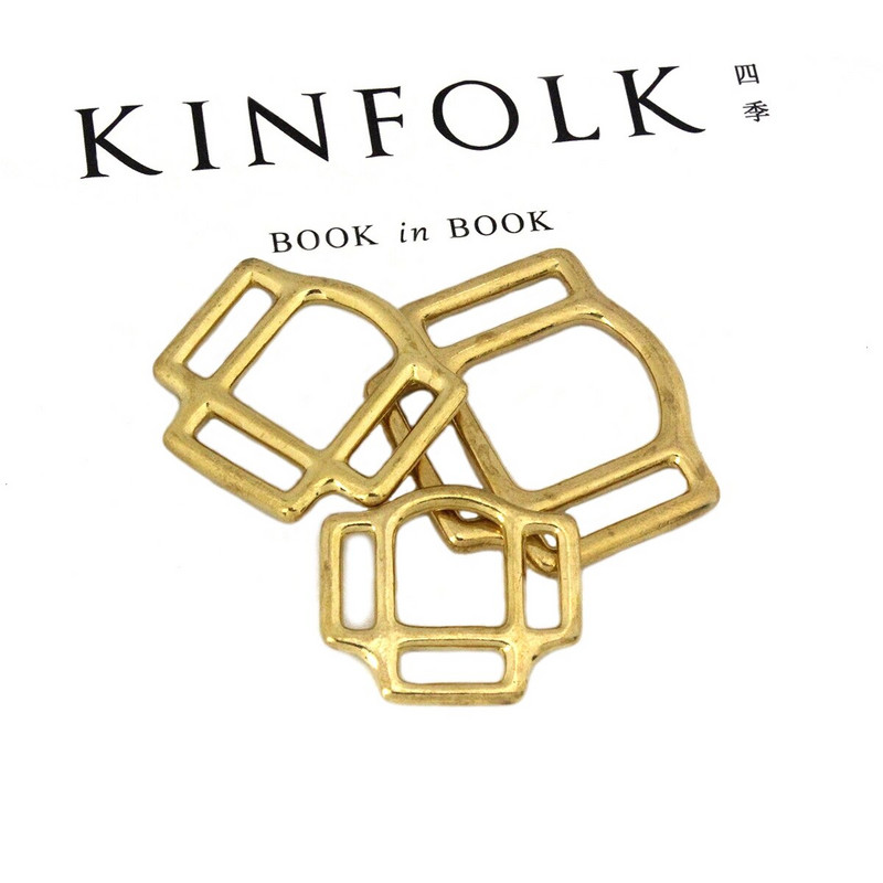 1kom Čvrsti mjedeni ular za konja, četvrtasti, 3-strani ular, kopče, kopče za konjičku opremu Kožna izrada DIY hardverski dodatak